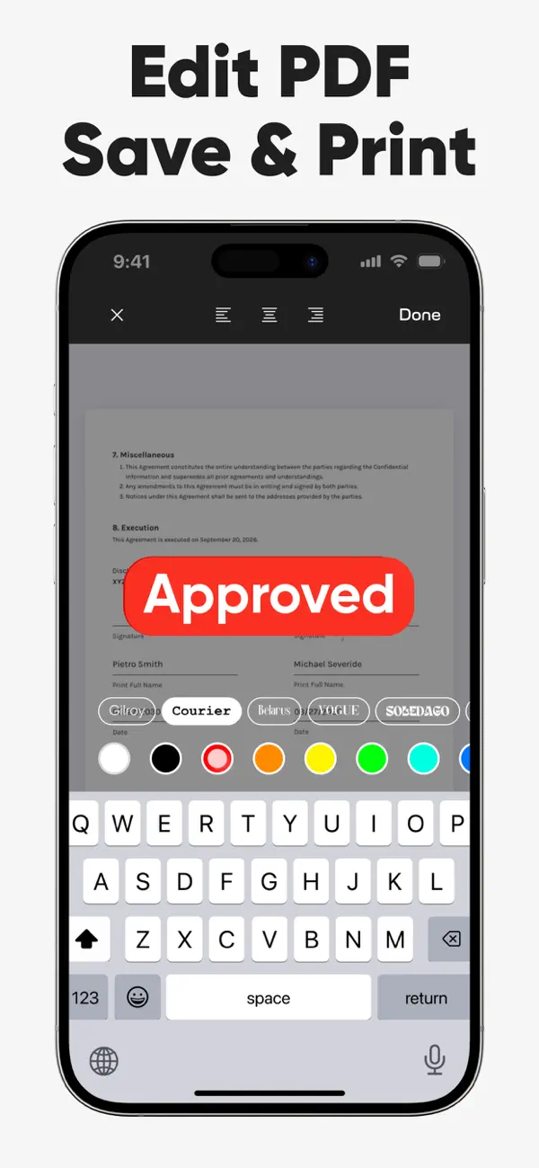 PDF Printer for iPhone · Screenshot 3