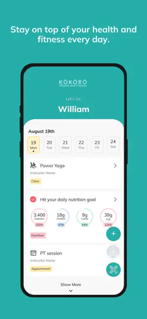Kokoro Health and Fitness screenshot 2