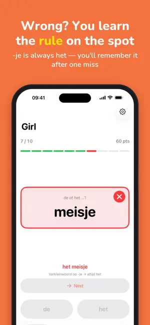Lidwoordje – Dutch: de of het screenshot 2