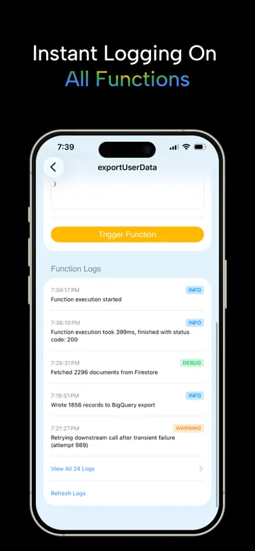 Firelog: Firebase Console App screenshot 4 of 4