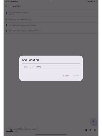 Rinox - PeerTube Client iPad screenshot