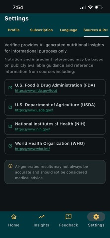 Verifine iPhone screenshot
