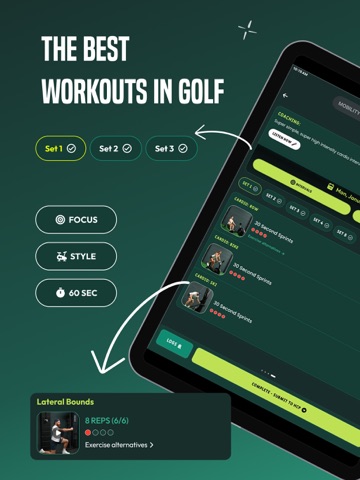 DRVN - Golf & Gym Workouts iPad screenshot