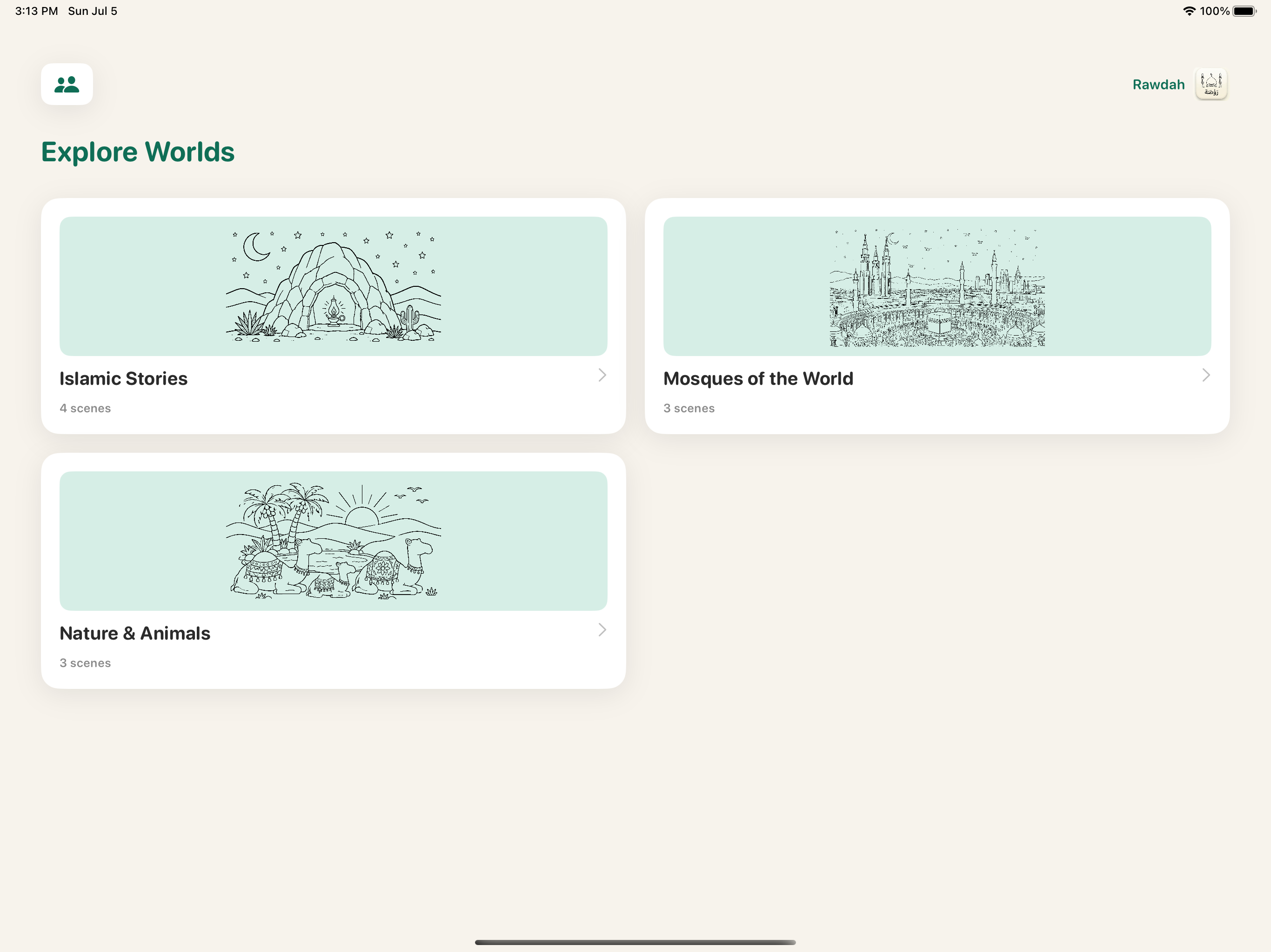 Rawdah: Muslim Kids Coloring screenshot 3
