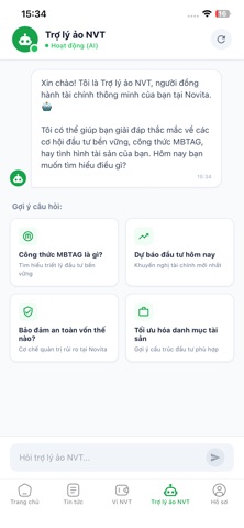 Novita screenshot