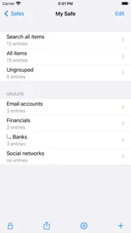 PwSafe 2 - Password Safe iphone bilder 1
