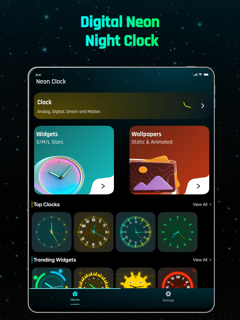 Digital Neon Night Clock screenshot 10