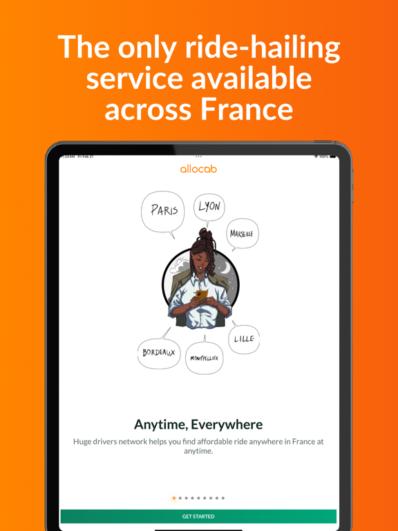 Allocab VTC et Taxi Moto iPad screenshot 3 - Travel app