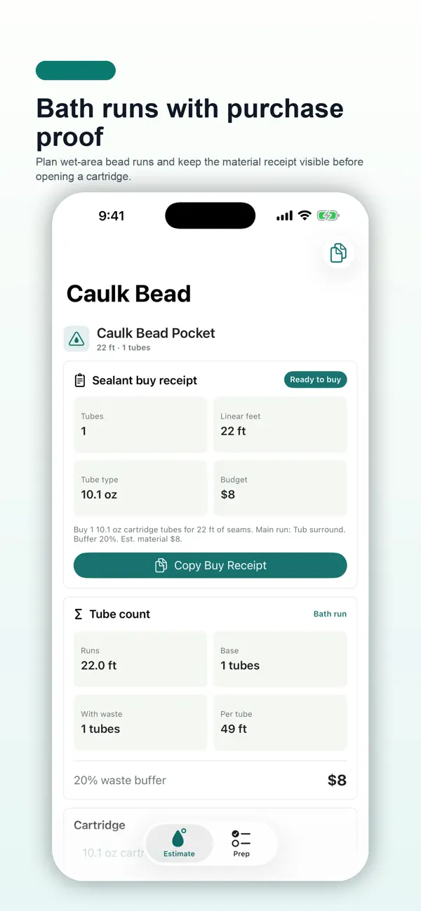 Screenshot #2 pour Caulk Bead Pocket