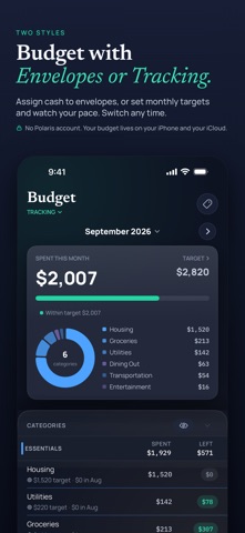 Polaris Budget screenshot 1