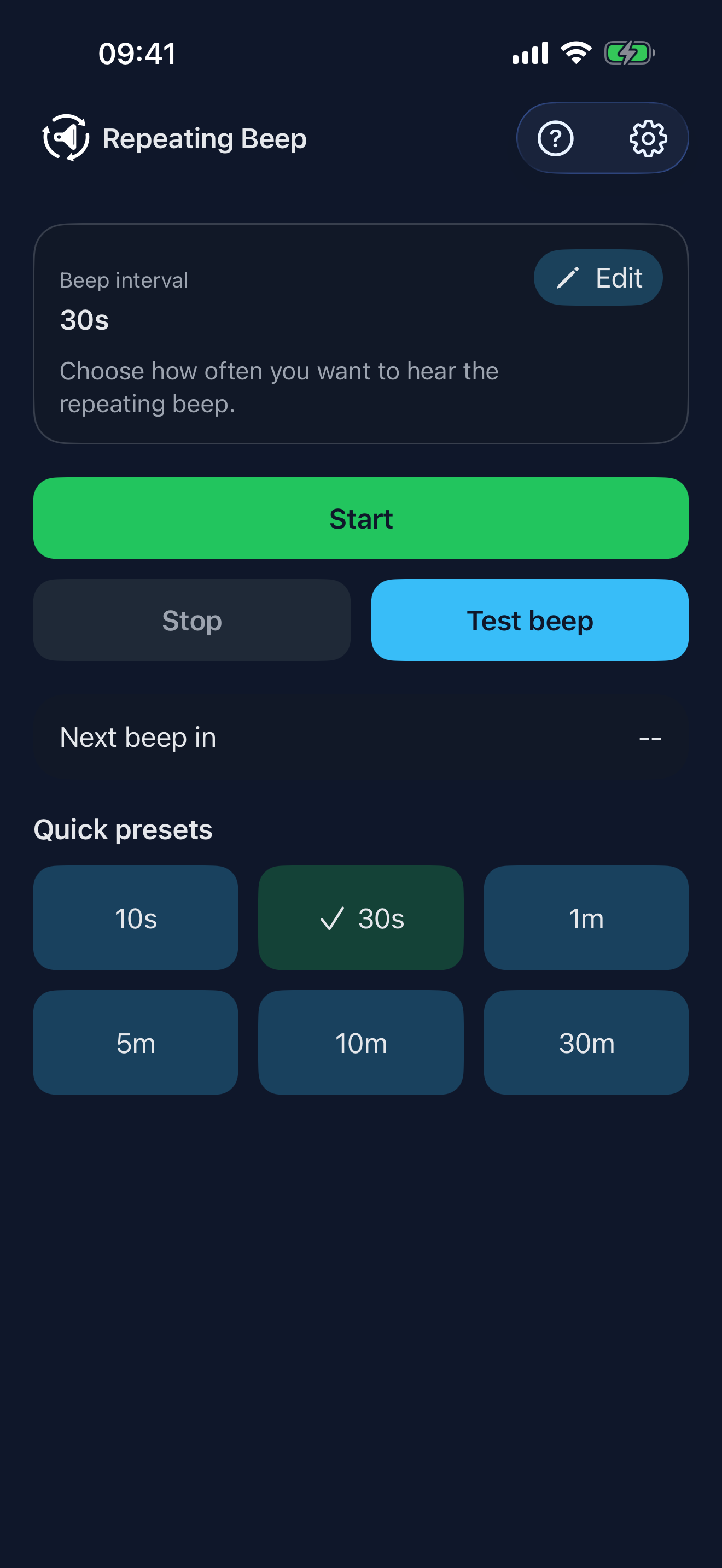 Repeating Beep