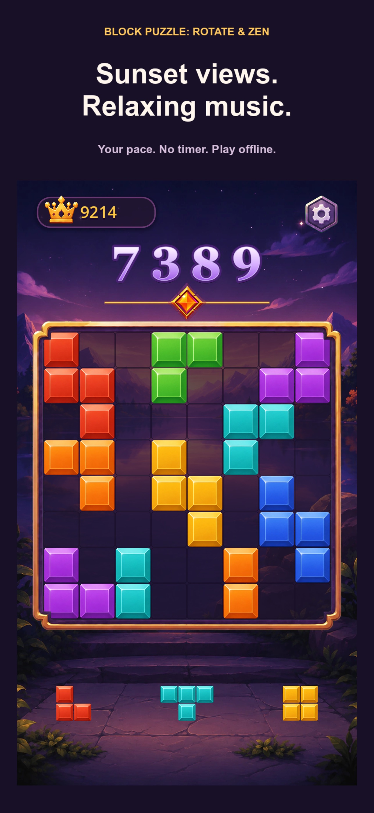Screenshot 2 of Block Puzzle: Rotate & Zen