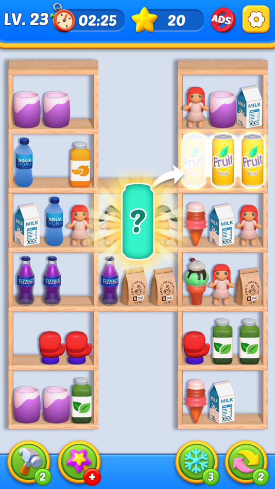 #4. Sort Out Match - Triple Match (iOS) Podle: PUZZLE LOFT CO.,LIMITED