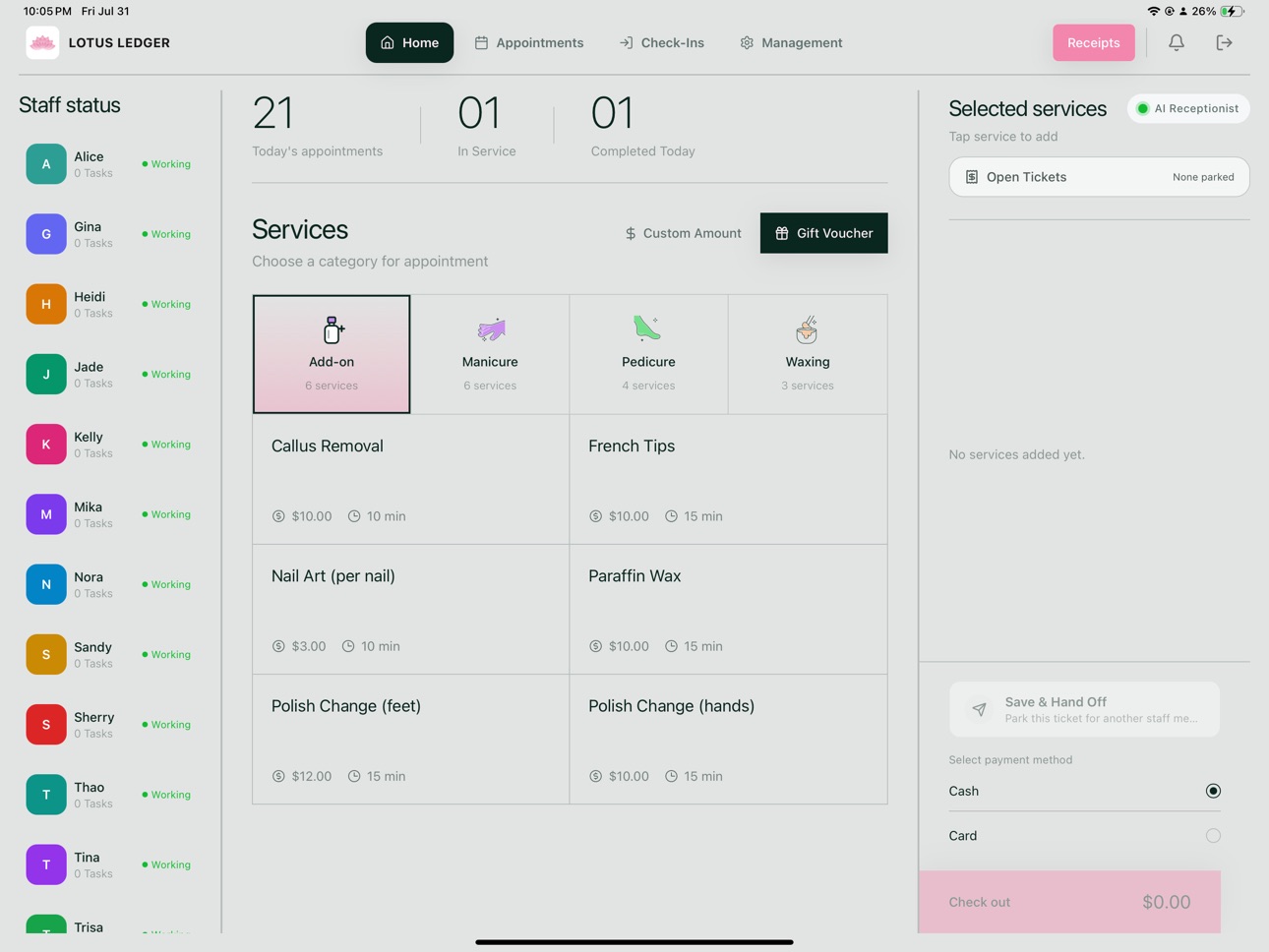 Screenshot 1 of Lotus Ledger POS
