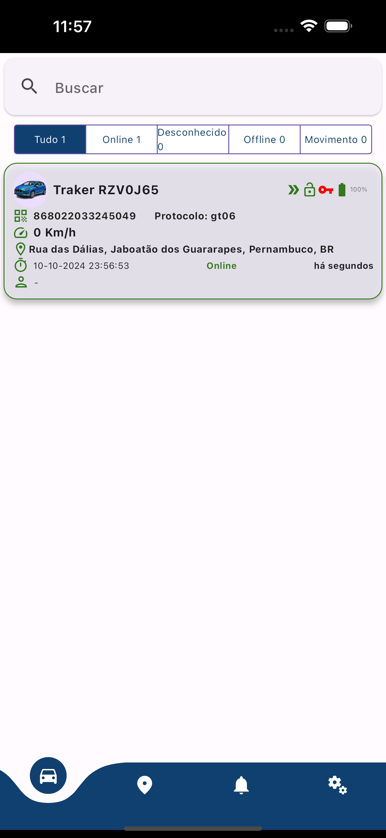 GPRRS Rastreamento