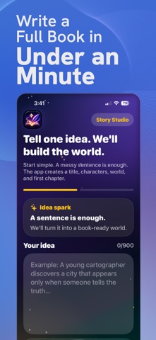 NovelyAI: Book & Story Creator iPhone screenshot