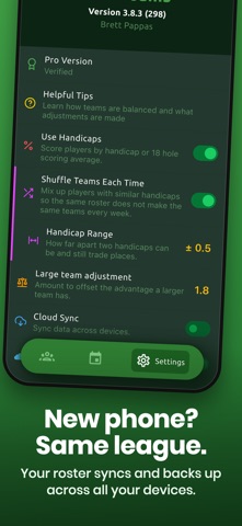 Golf Teams: Scramble Generator Screenshot 9 of 10