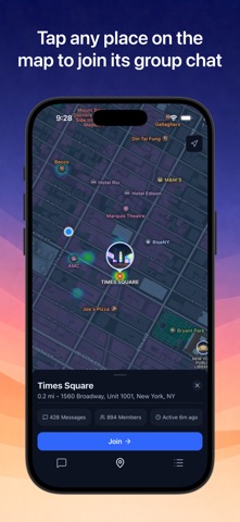 PlaceChat - Local Group Chats Screenshot 2 of 4
