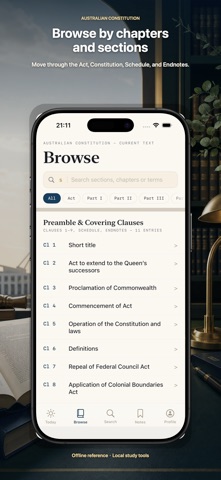 Australian Constitution iPhone screenshot