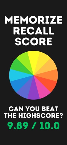 Recall Colors - Memorize Hue iPhone screenshot