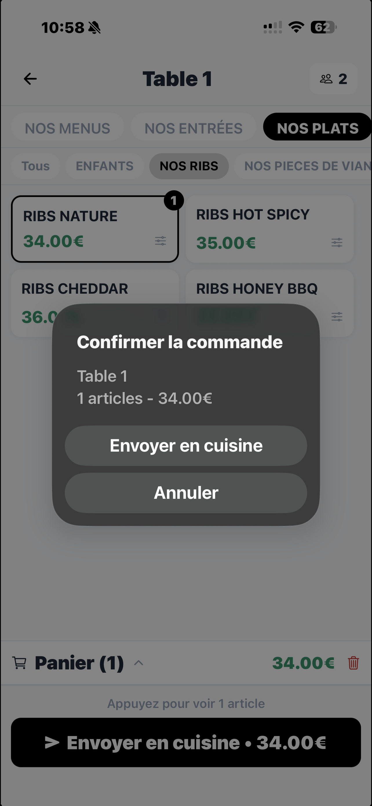 BipOrder Serveurs screenshot 5
