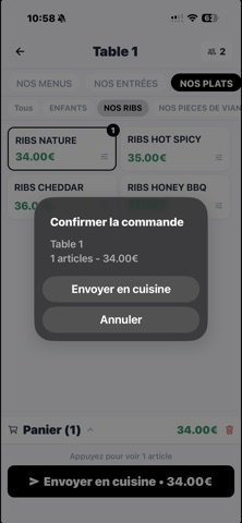 BipOrder Serveurs screenshot