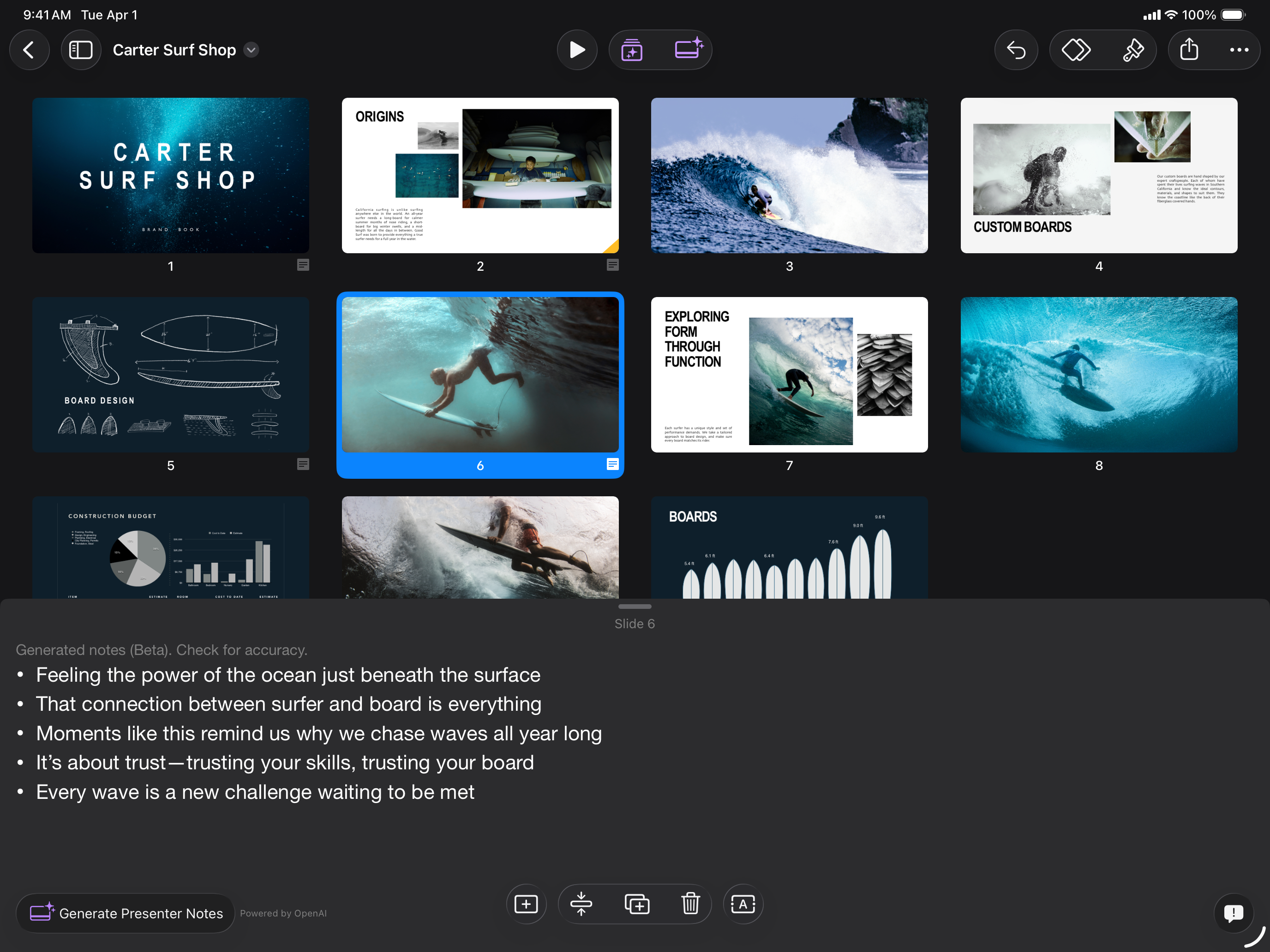 Keynote: Design Presentations