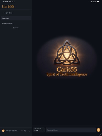 Caris55 AI iPad screenshot