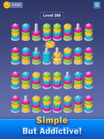 Nuts Factory: Nut Sort Puzzle iPad screenshot