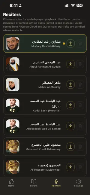 Quran Reciters screenshot 2