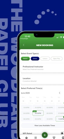 Woodlands Padel screenshot