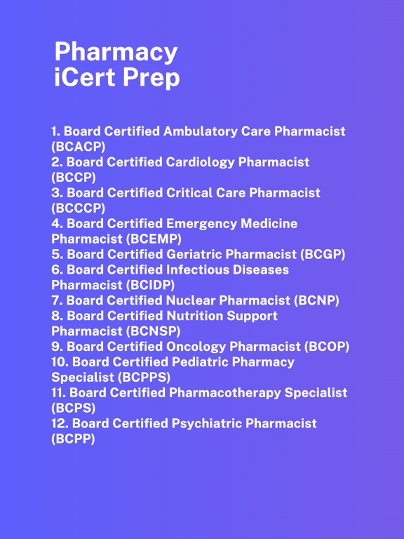 Screenshot #4 pour Pharmacy iCert Prep