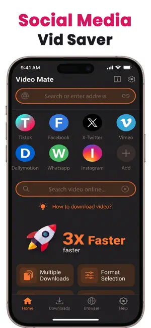 Smart Video Saver Browser screenshot 1