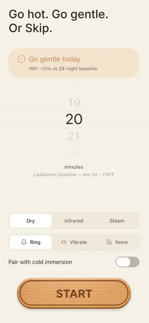 Sauna Score: HRV & Sleep screenshot 4