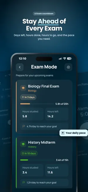 Exam Study Planner - Vitae screenshot 2