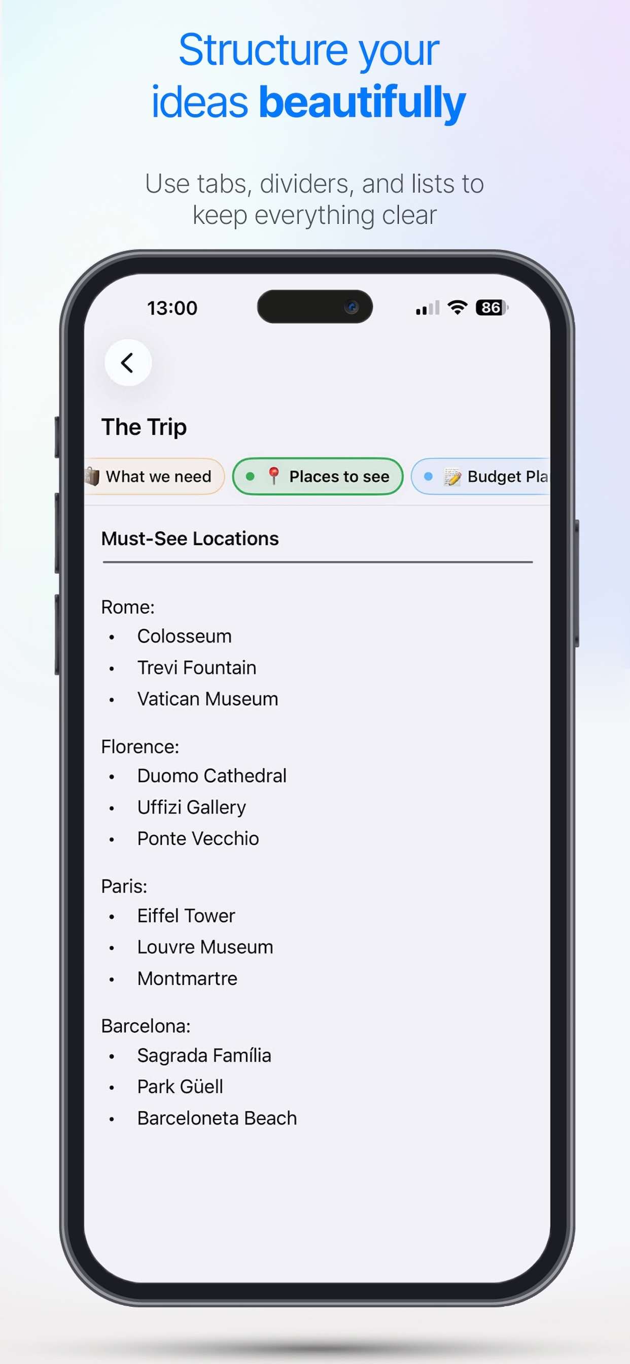 TabNotes – Notes with Tabs