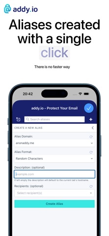 addy.io extension Screenshot 3 of 3