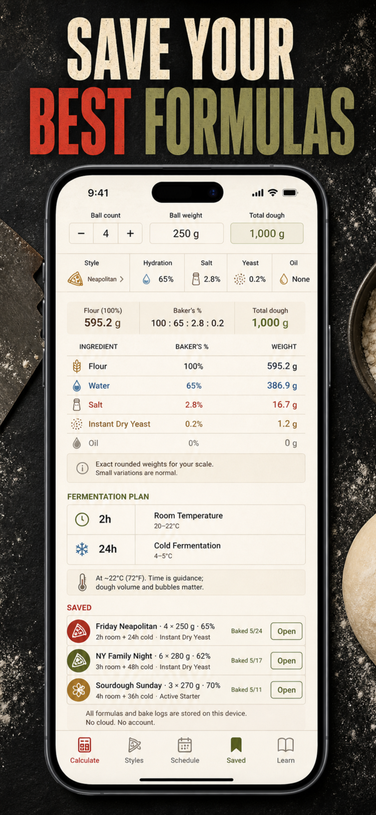Pizza Dough Recipe Calculator screenshot 8