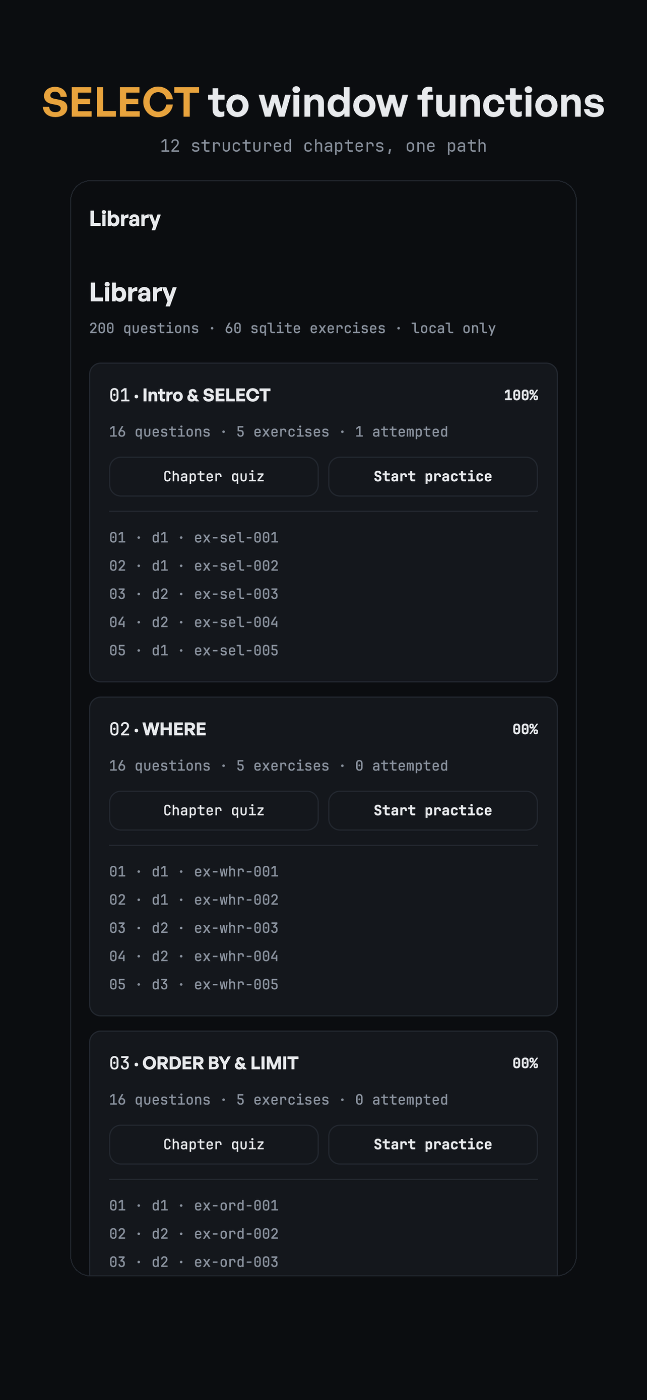 SQLPrep: Learn SQL & Practice screenshot 4