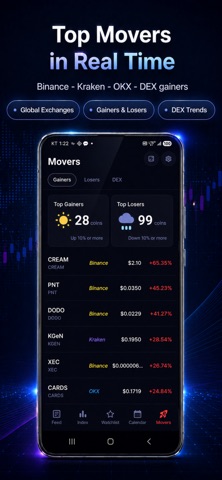 FinPick: Crypto & Stock Radar iPhone screenshot