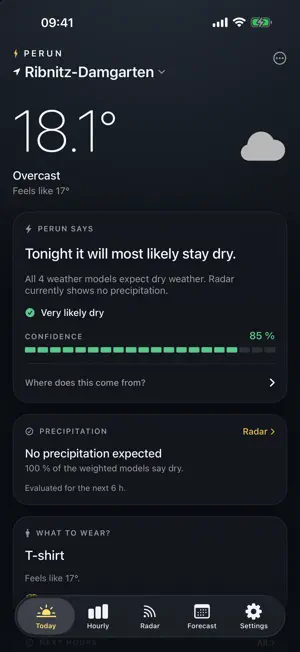 Perun Weather screenshot 1