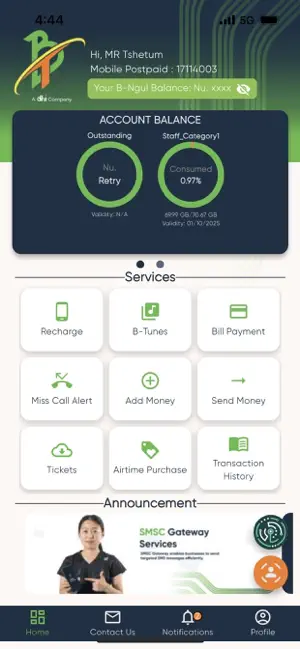 My BT App screenshot 1