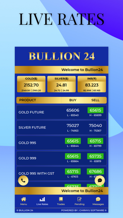 Bullion 24 Screenshot
