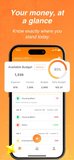 CrediDiary – Track & Save iPhone screenshot 1