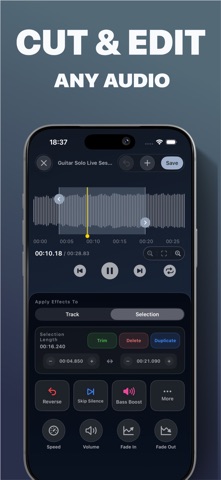 Audio Editor Ringtone Clipex screenshot