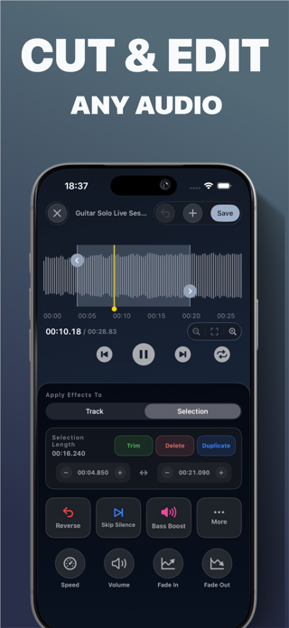 Audio Editor Ringtone Clipex Screenshot 2 of 5