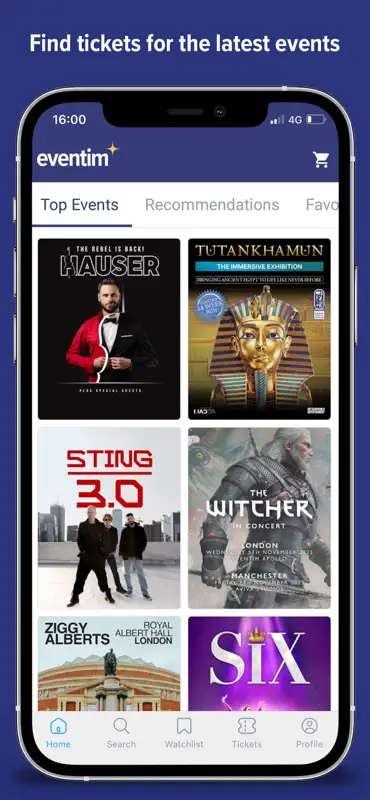 EVENTIM UK | Event Tickets screenshot 1 of 8