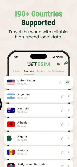 Jet eSIM: eSIM for Travel screenshot 3