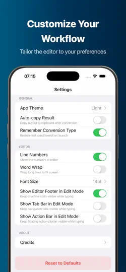 Screenshot von YAML Tools auf dem iPhone 6