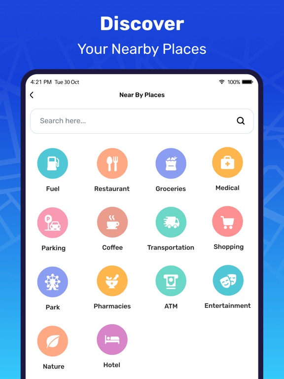 GPS Map Navigation iPad screenshot 3 - Navigation app